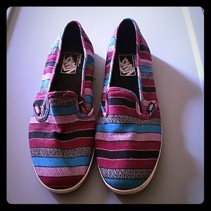 Striped slip-on Vans